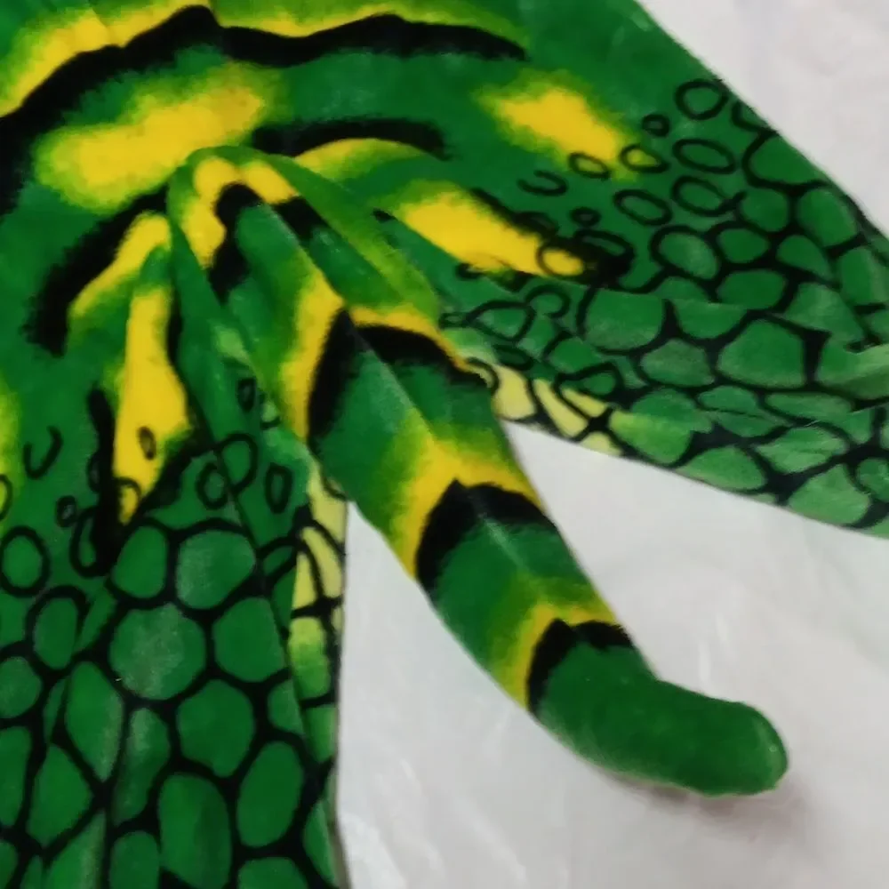 Kids Dinosaur Costume - Green and Yellow Toddler Size (2/3) Years Preowned